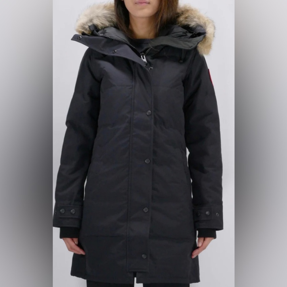 Canada Goose Woman’s 3802L Shelburne Parka Heritage Jacket Black XS /S like new